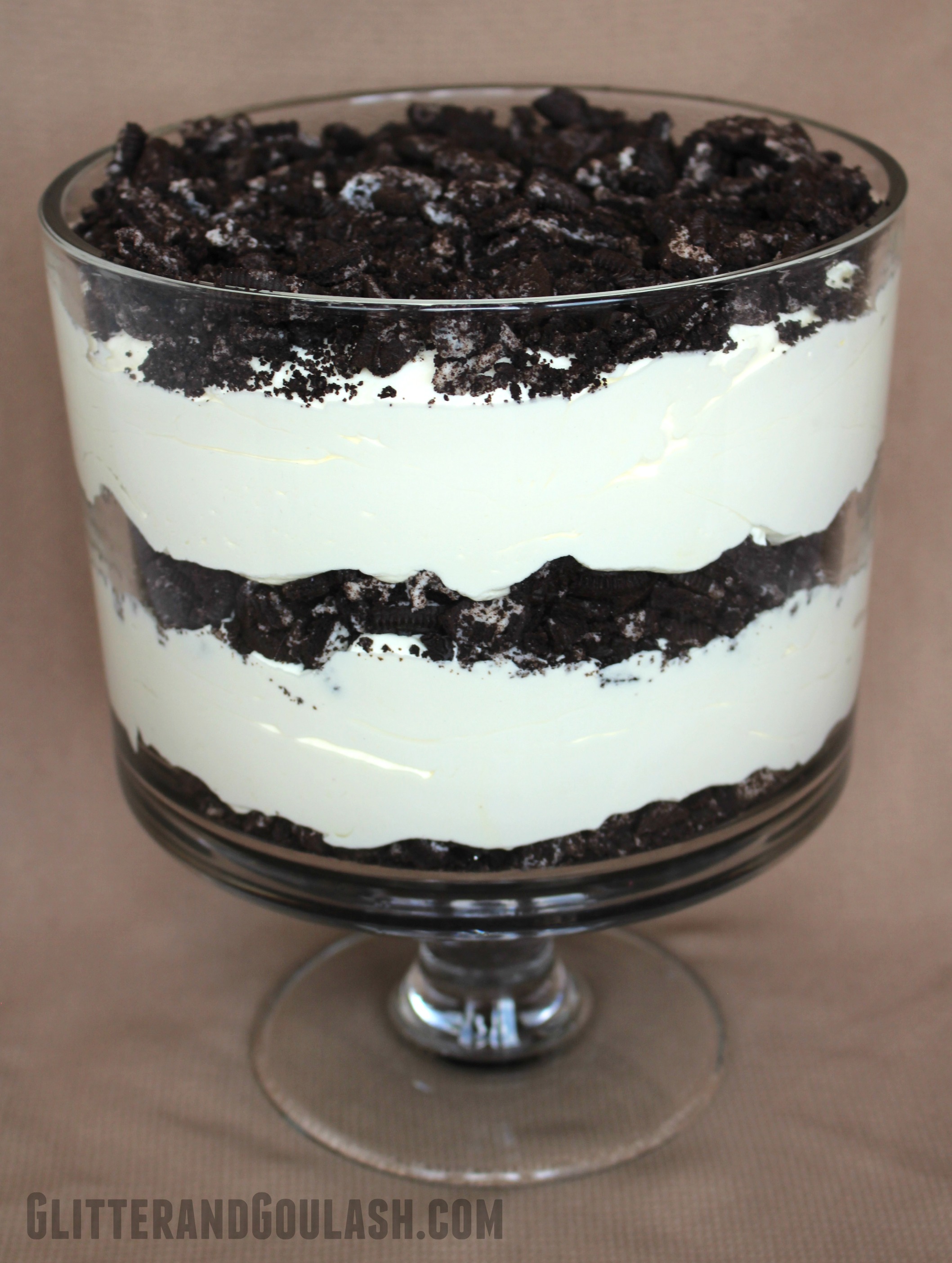 Oreo Cookie Trifle Glitter and Goulash