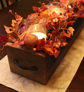 Autumn Barn Wood Centerpiece