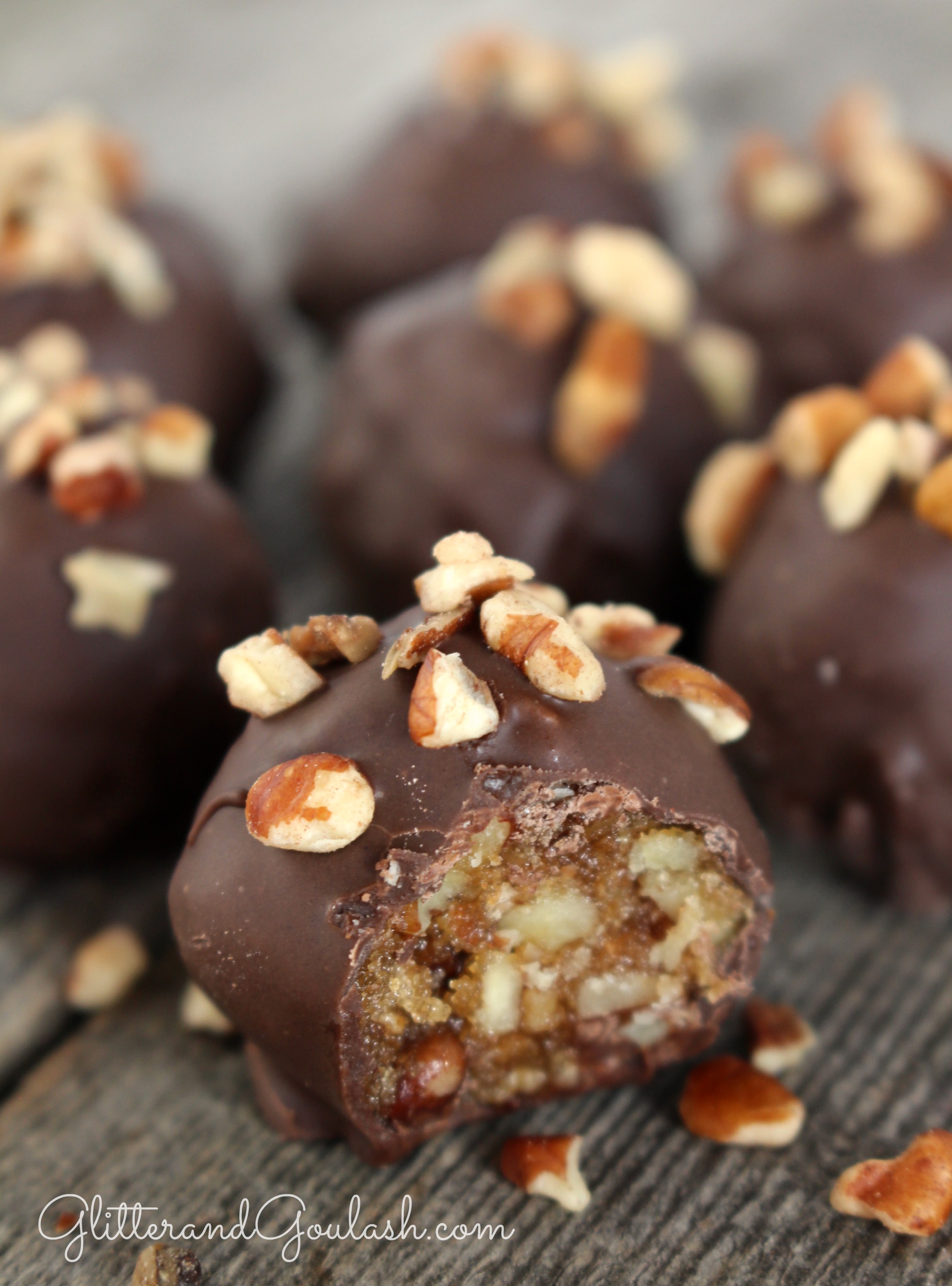 Delicious Pecan Pie Truffles, perfect for Fall or Thanksgiving!