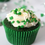 St. Patrick’s Day Green Velvet Cupcakes