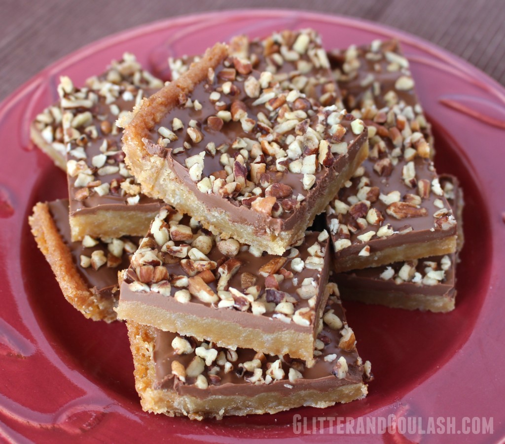 Toffee Bars - Glitter and Goulash