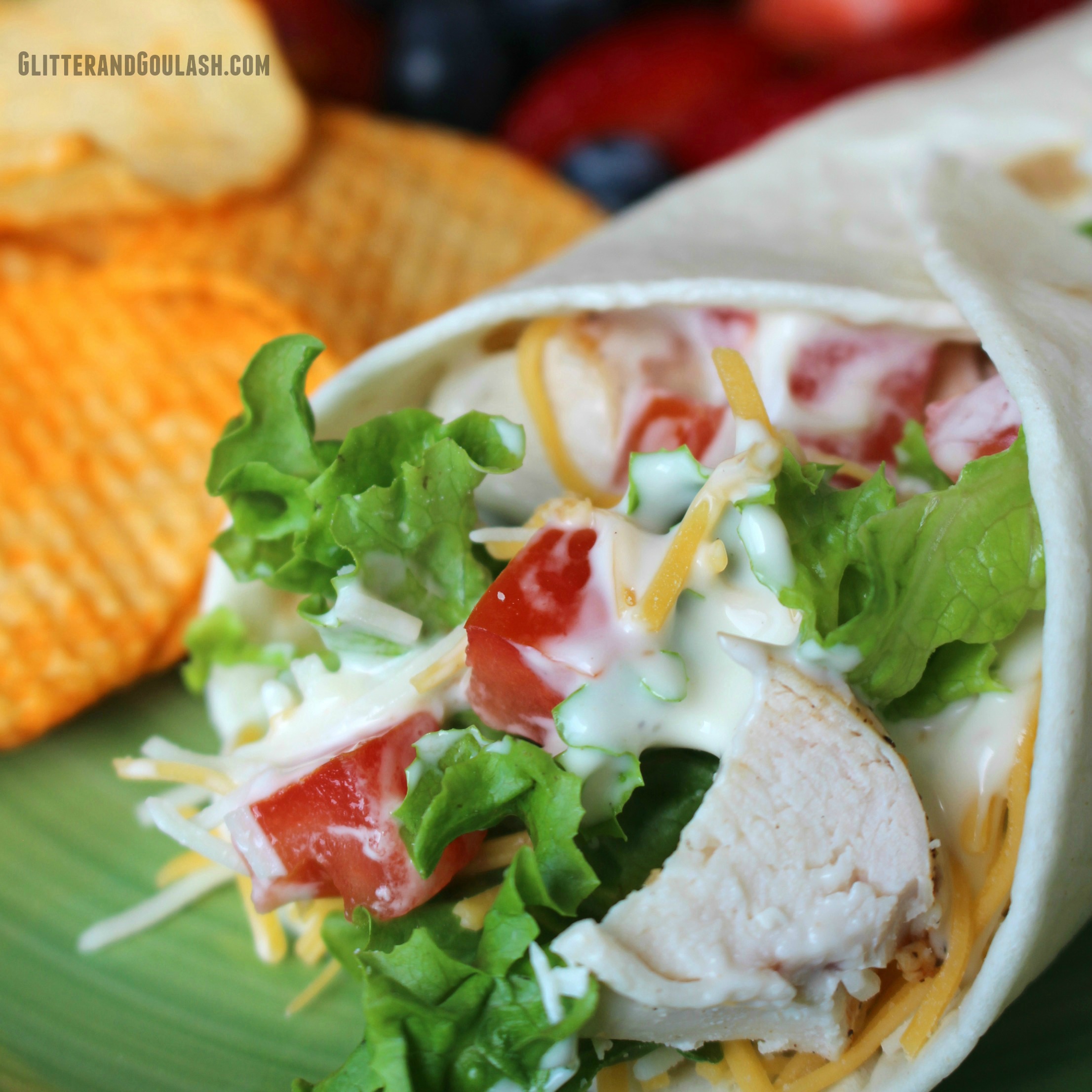 Chicken Ranch Wrap Recipe (lunch idea)